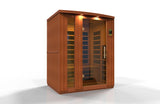 Golden Designs Dynamic Lugano 3-person Ultra Low EMF (Under 3MG) FAR Infrared Sauna w/ Hemlock | DYN-6336-02 Elite