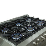 Forno Galiano - Gold Professional 36" Freestanding Dual Fuel 240V Electic Oven Range  FFSGS6156-36