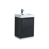 KubeBath Bliss 24" Single Sink Free Standing Modern Vanity FMB24