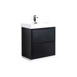 KubeBath Bliss 30" Single Sink Free Standing Modern Vanity FMB30