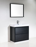 KubeBath Bliss 36" Single Sink Free Standing Modern Vanity FMB36