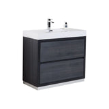 KubeBath Bliss 40" Single Sink Free Standing Modern Vanity FMB40