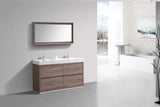 KubeBath Bliss 60" Double Sink Free Standing Modern Vanity FMB60D