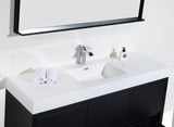 KubeBath Bliss 60" Single Sink Free Standing Modern Vanity FMB60S