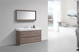 KubeBath Bliss 60" Single Sink Free Standing Modern Vanity FMB60S
