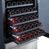 Forno Azienda - Duel Temperature Zone 24''  Wine Cooler - 108 Bottles FWCDR6628-24S