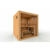 GOLDEN DESIGNS OSLA EDITION 6 PERSON TRADITIONAL STEAM SAUNA - CANADIAN RED CEDAR GDI-7689-01