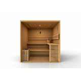 GOLDEN DESIGNS OSLA EDITION 6 PERSON TRADITIONAL STEAM SAUNA - CANADIAN RED CEDAR GDI-7689-01