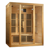 MAXXUS BELLEVUE 3-PERSON LOW EMF (UNDER 8MG) FAR INFRARED SAUNA (CANADIAN HEMLOCK) MX-J306-01