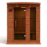 MAXXUS 3-PERSON FULL SPECTRUM NEAR ZERO EMF (UNDER 2MG) FAR INFRARED SAUNA (CANADIAN RED CEDAR) MX‐M306‐01‐FS CED