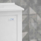 Casa Mare Alessio 60" Glossy White Bathroom Vanity and Ceramic Sink Combo with LED Mirror