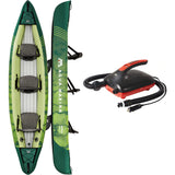Aqua Marina Ripple 12'2" Recreational Inflatable 3 Person Canoe