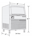 Spartan SUIM-210 210lb Ice Machine, 2.6 cu feet