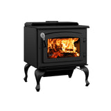 Drolet Escape 1800 Wood Stove on Legs - Black Door DB03105