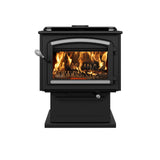 Drolet Escape 2100 Wood Stove with Brushed Nickel Trims DB03131