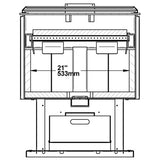 Drolet Escape 1800 Wood Stove - Black Door DB03102