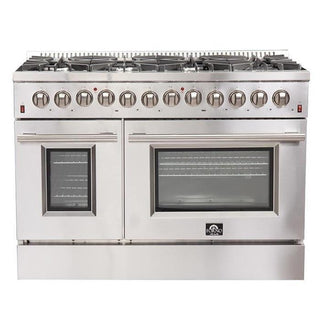 Forno Galiano - Gold Professional 48" Freestanding Dual Fuel 240V Electric oven Range FFSGS6156-48