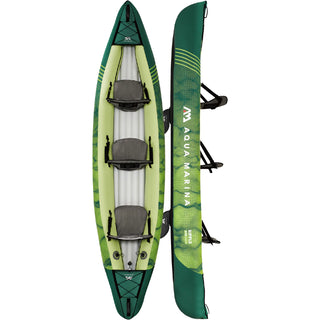Aqua Marina Ripple 12'2" Recreational Inflatable 3 Person Canoe