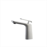 KubeBath Aqua Adatto Single Lever Faucet in Chrome and White AFB1639WH