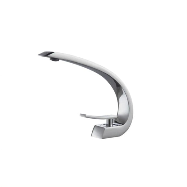 KubeBath Aqua Arcco Single Lever Modern Bathroom Vanity Faucet in Chrome AFB1638CH