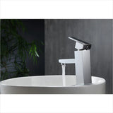 KubeBath Aqua Piazza Single Lever Bathroom Vanity Faucet in Chrome AFB041