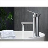KubeBath Aqua Roundo Single Hole Mount Bathroom Vanity Faucet in Chrome AFB033