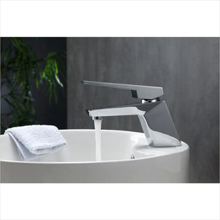 KubeBath Aqua Siza Single Lever Modern Bathroom Vanity Faucet in Chrome AFB13CH