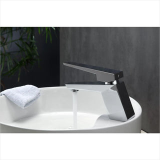 KubeBath Aqua Siza Single Lever Modern Bathroom Vanity Faucet in Chrome AFB13CH