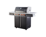 DISCONTINUED | Mont Alpi Supreme 4 Burner Cart Grill in Black Stainless Steel (S-470)