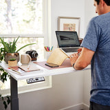Lifespan Standing Desk with 60" Desktop in Gray